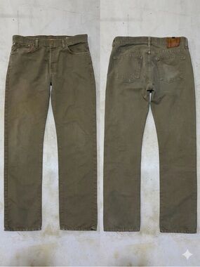 Citizens of Humanity Core Men’s Slim Straight Jeans 34 Olive Green Drab
